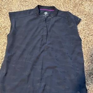 Healing hand purple label camo 2 pocket scrub top